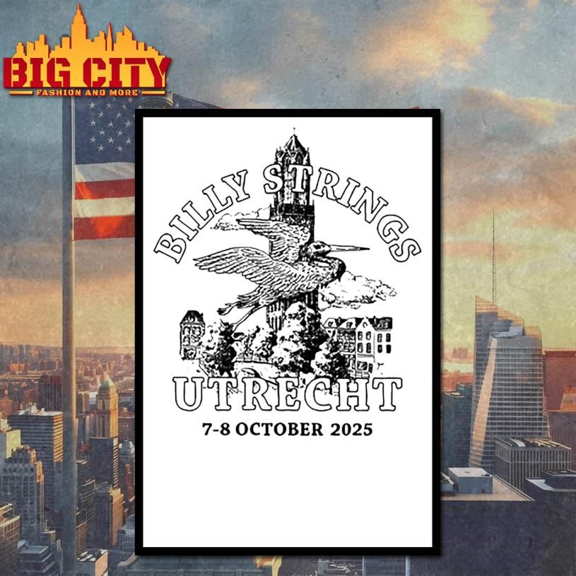 Billy Strings Utrecht NL Oct 7-8 2025 Event Shirt