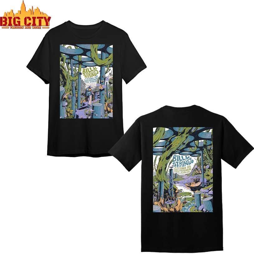 Billy Strings Utrecht Netherlands 2025 Night 1 And 2 Combined Poster At Tivolivredenburg On October 7 And 8 2025 Shirt