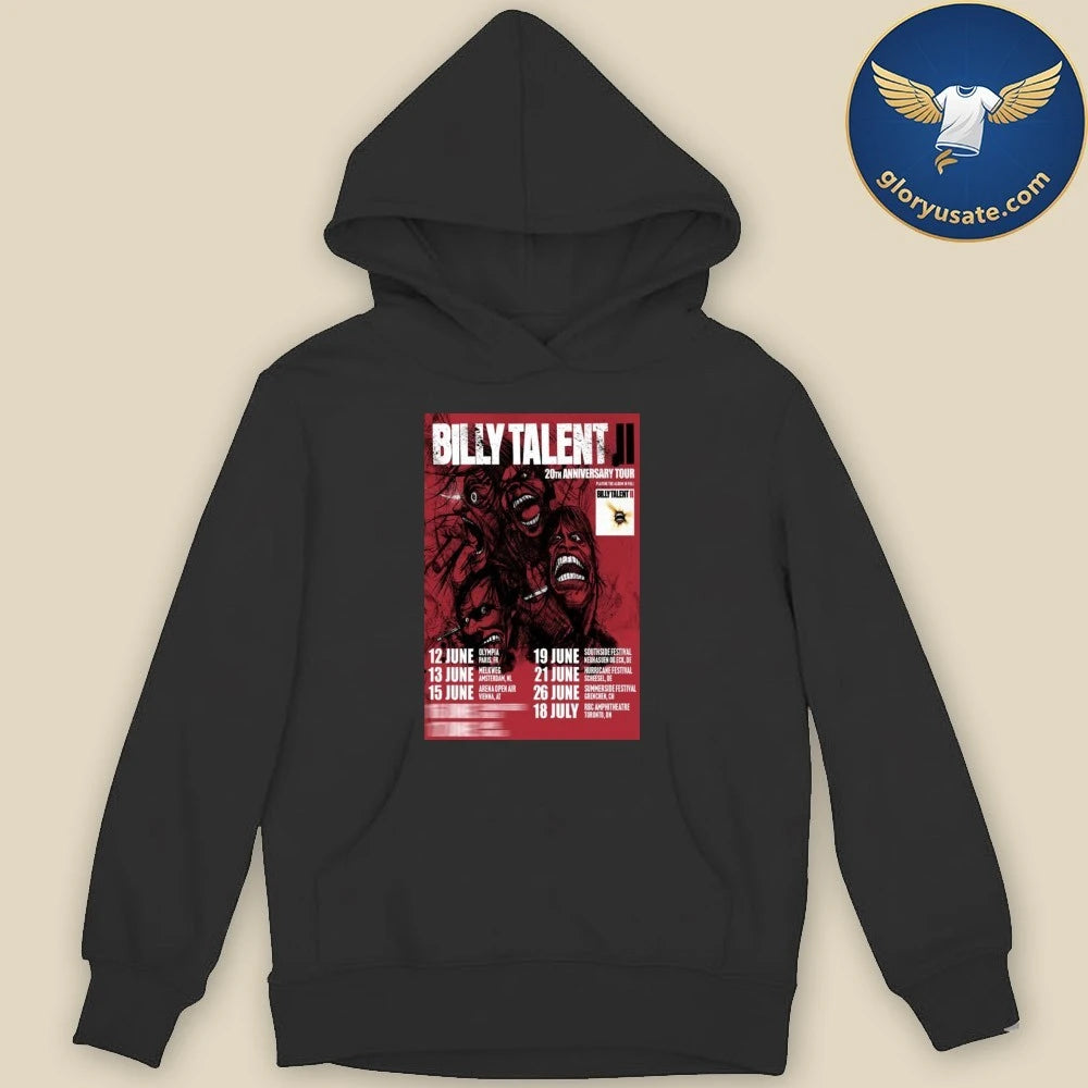 Billy Talent 20th Anniversary Tour Poster Shirt