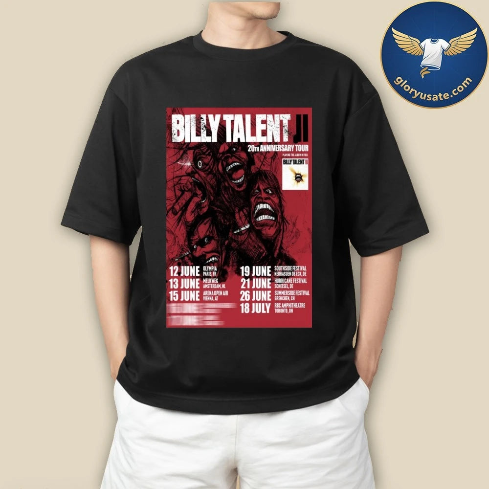 Billy Talent 20th Anniversary Tour Poster Shirt