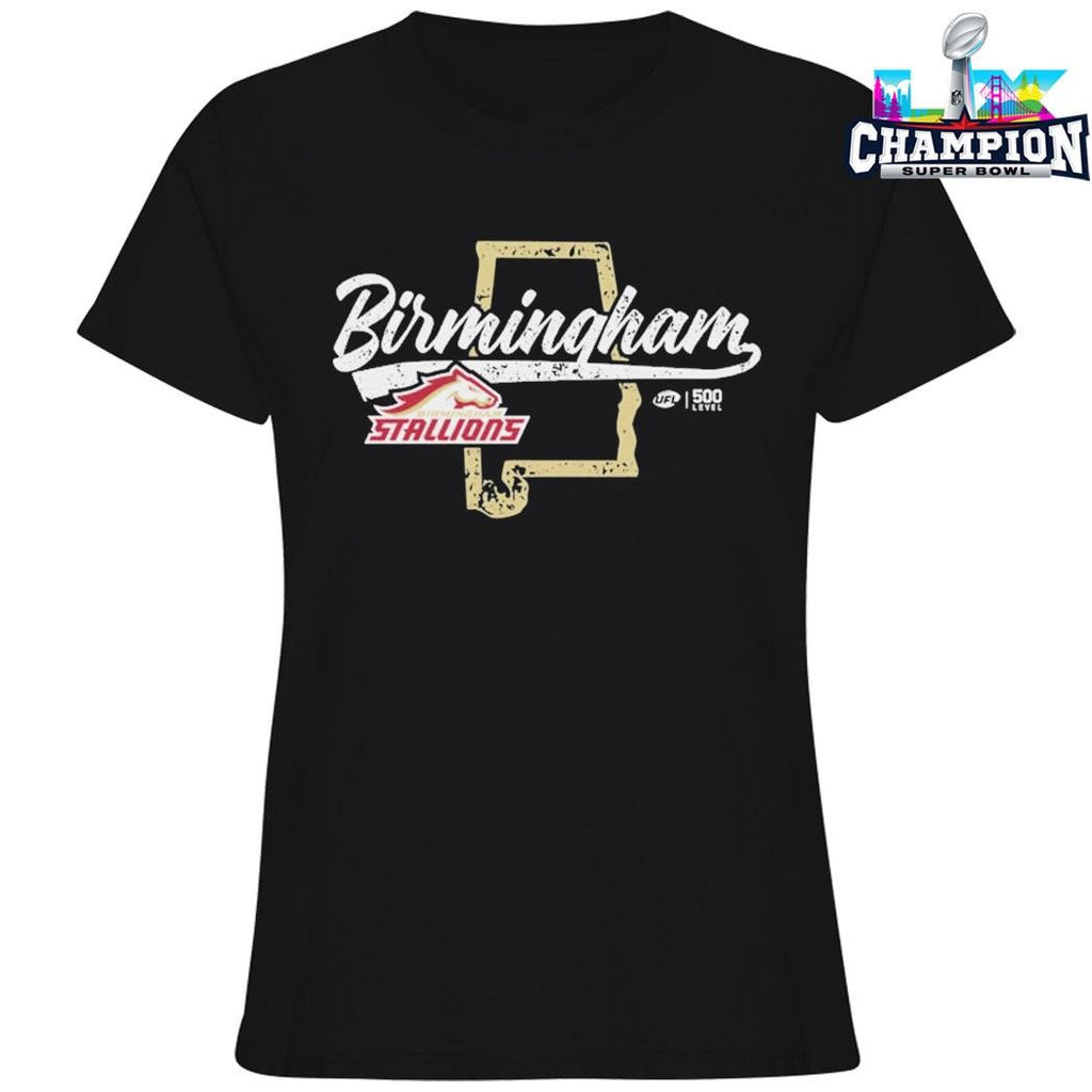 Birmingham Stallions State Map Shirt
