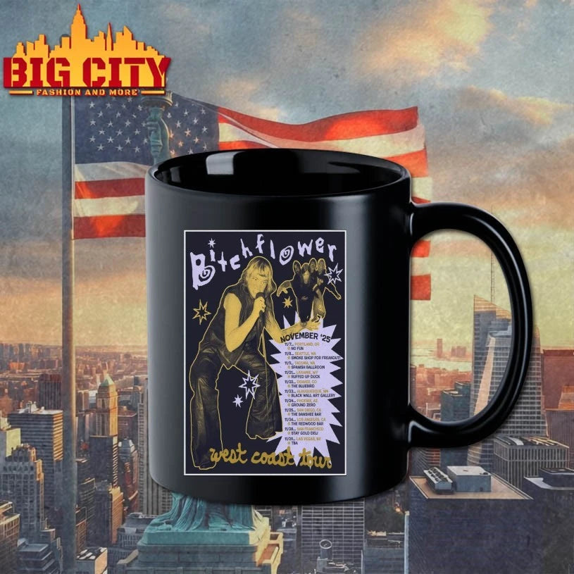 Bitchflower West Coast November 2025 Tour Poster Shirt