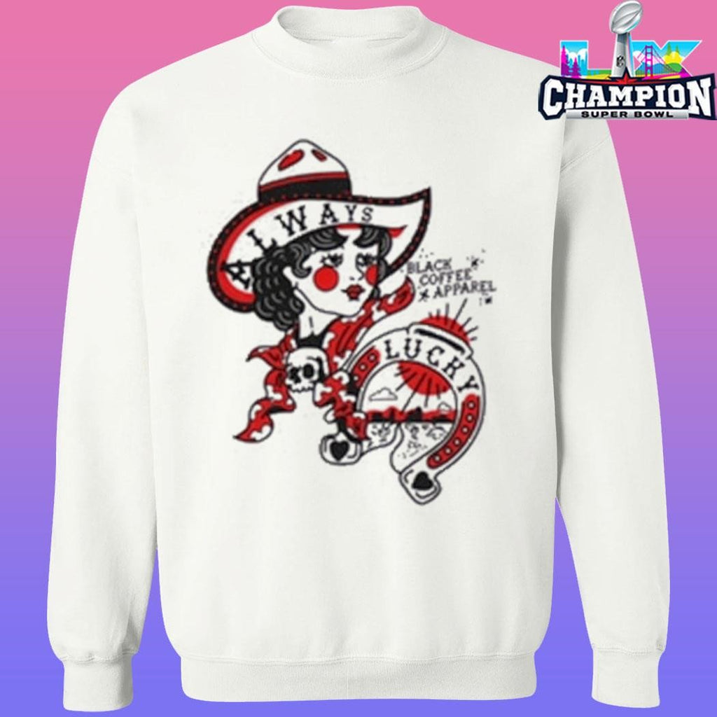 Black Coffee Apparel Always Lucky Raglan Shirt