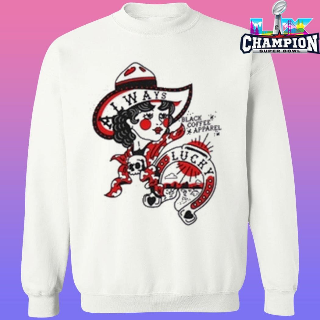 Black Coffee Apparel Always Lucky Raglan Shirt
