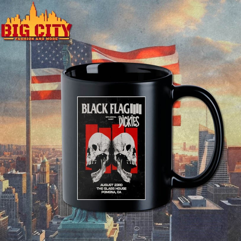 Black Flag The Glass House In Pomona CA Aug 23 2025 Poster Shirt