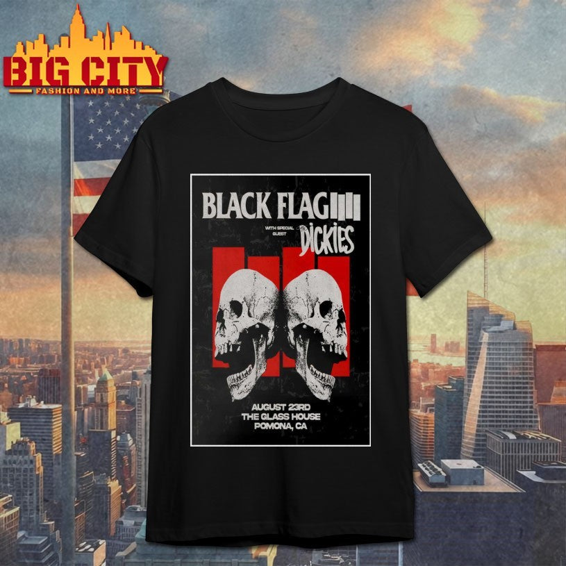 Black Flag The Glass House In Pomona CA Aug 23 2025 Poster Shirt