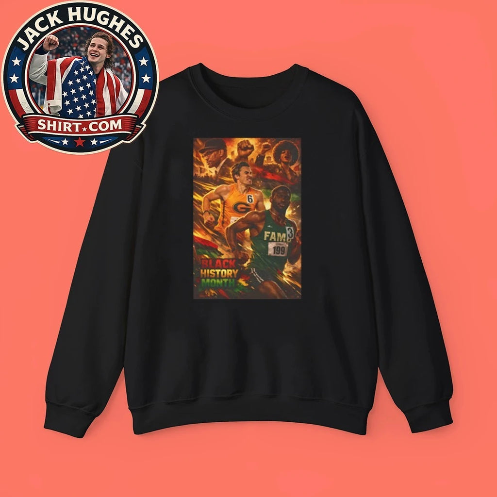 Black History Month SWAC Legacy Showdown Grambling State vs Florida A&amp;M Track &amp; Field Tribute Shirt