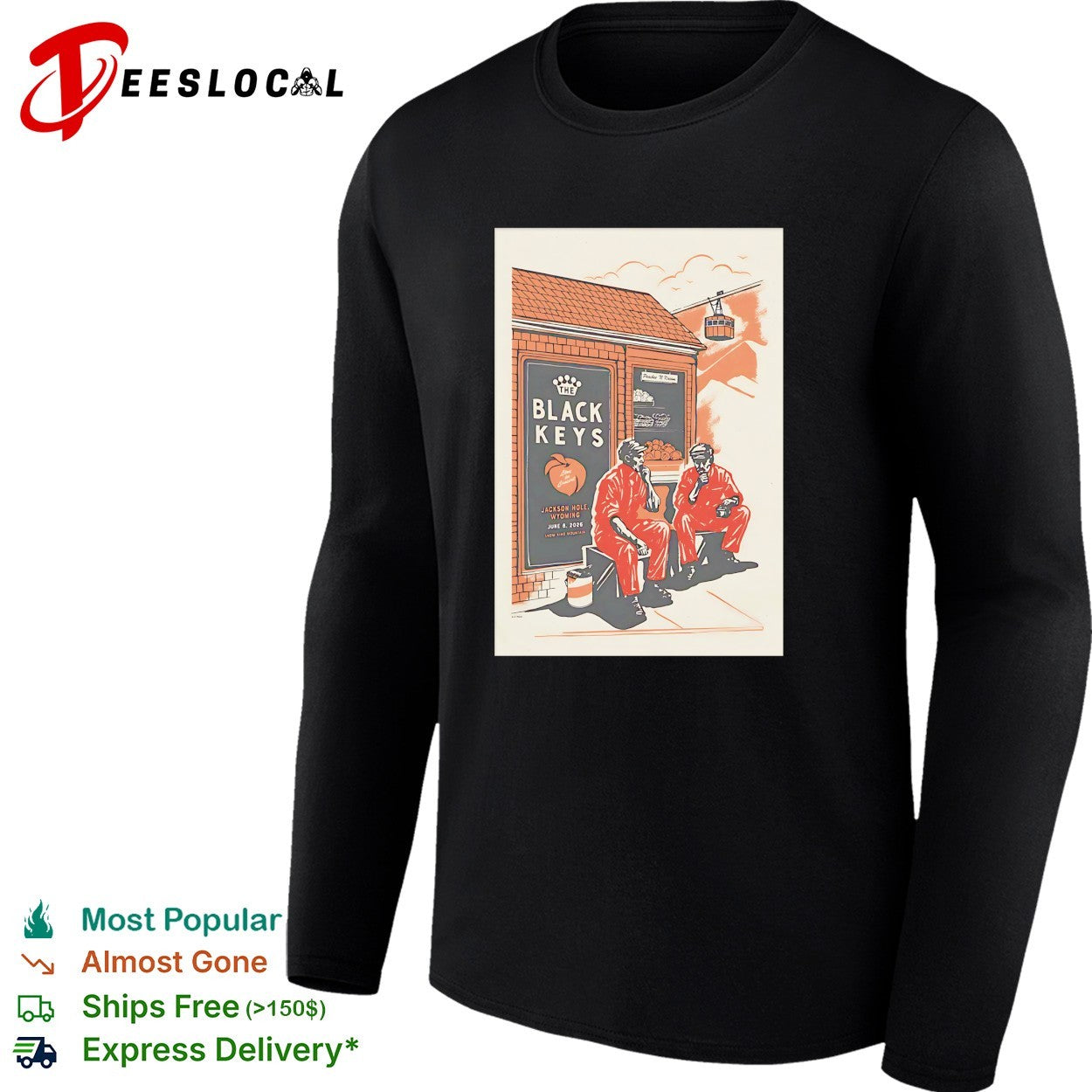 Black Keys concert poster shirt