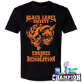 Black Label Society 2026 Two Sides Engines Of Demolition Skully Shirt
