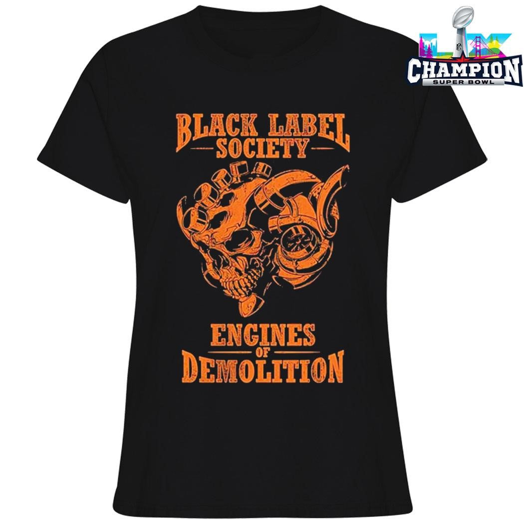 Black Label Society 2026 Two Sides Engines Of Demolition Skully Shirt
