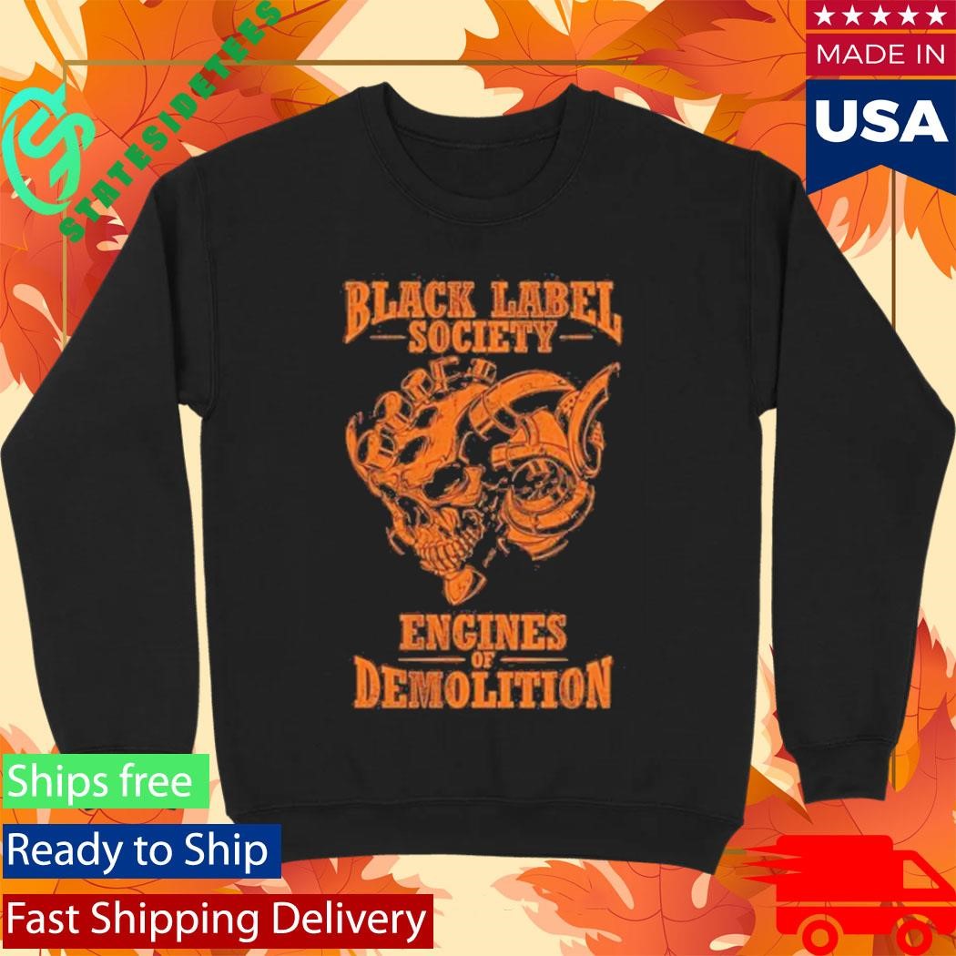 Black Label Society Engines Of Demolition Skully Shirt
