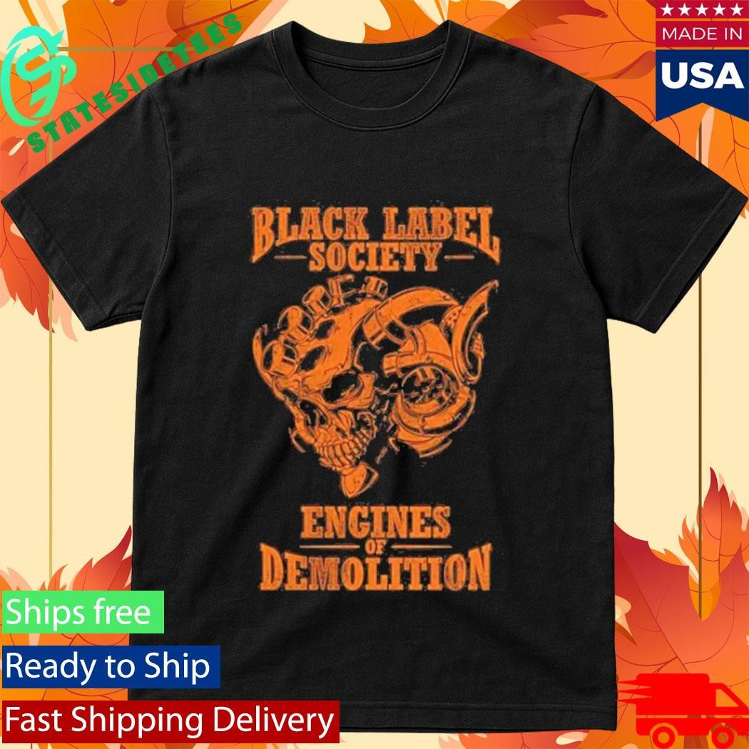 Black Label Society Engines Of Demolition Skully Shirt