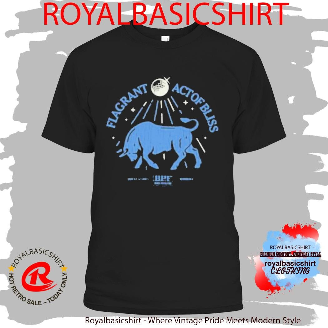 Black Pistol Fire Blue Bull Flagrant Act Of Bliss Shirt