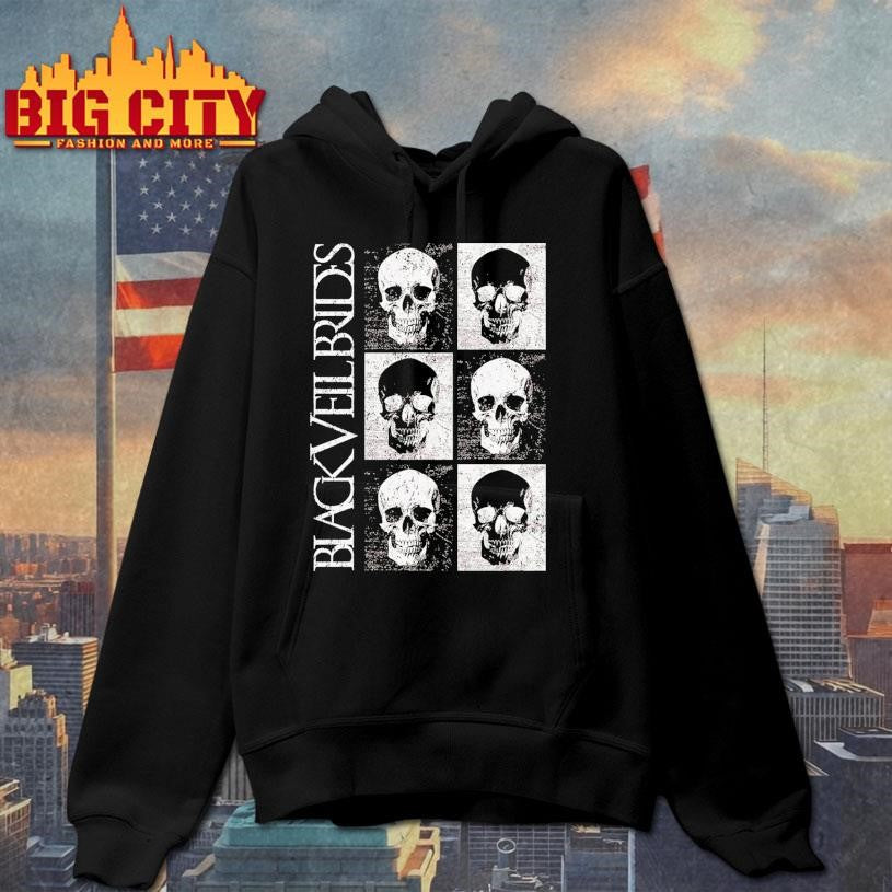 Black Veil Brides Skull Grid 2025 Shirt