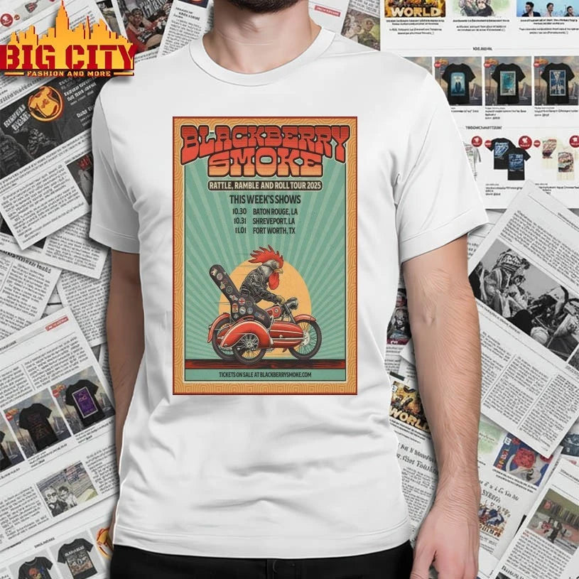 Blackberry Smoke Rattle, Ramble And Roll 2025 Poster shirt
