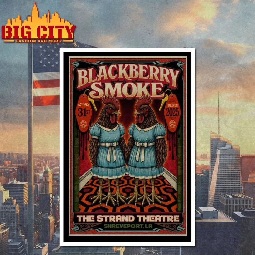 Blackberry Smoke Shreveport LA October 31 2025 Poster Shirt