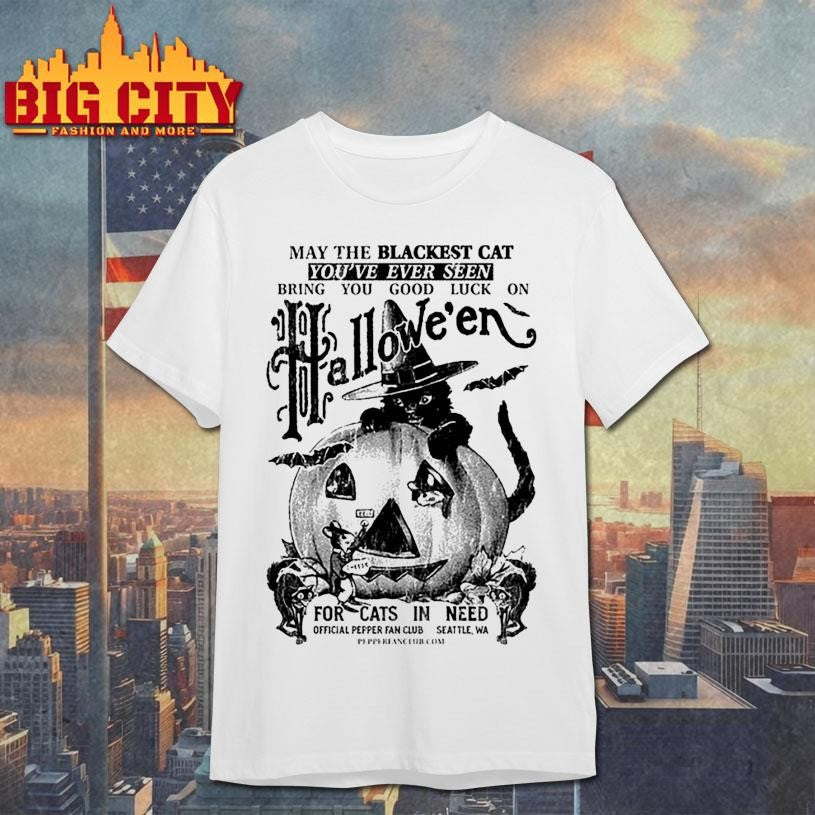 Blackest Cat Halloween 2025 Shirt