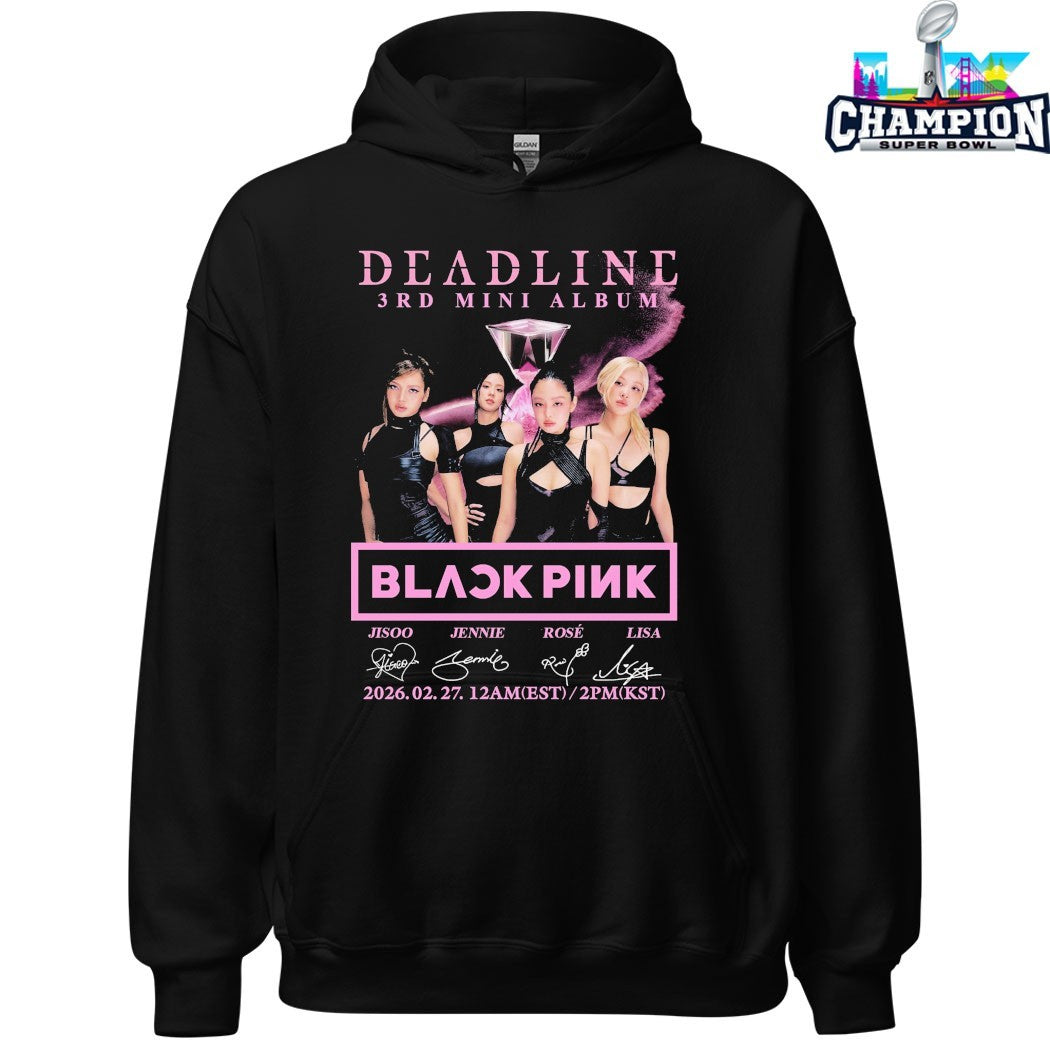 Blackpink Deadline 3rd Mini Album 2026 Signatures T-shirts