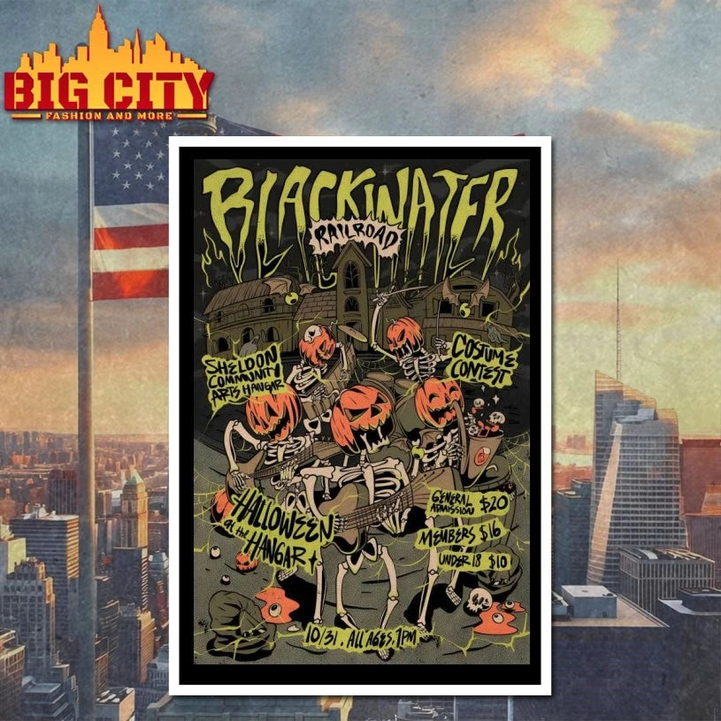 Blackwater Railroad Co Sheldon Community Arts Hangar On Oct 31 2025 Poster Shirt