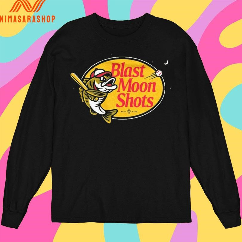 Blast Moon Shots Fish Baseball Shirts