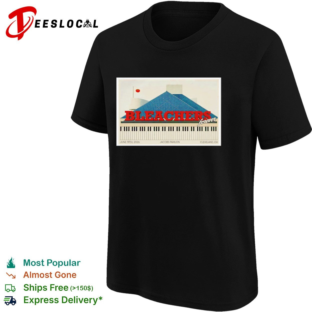 Bleachers forever Jacobs Pavilion Cleveland 2026 poster shirt