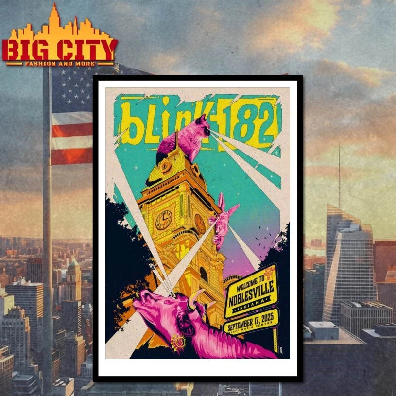 Blink 182 9.17.2025 Ruoff Music Center In Noblesville IN Poster Shirt