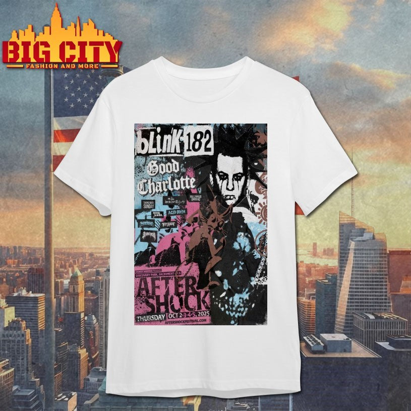 Blink 182 Aftershock Festival, Sacramento CA Oct 2-5 2025 Poster Shirt