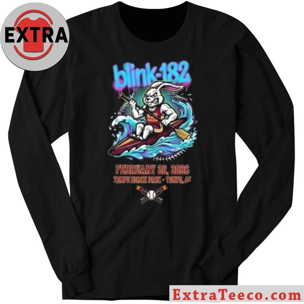 Blink-182 February 22 2026 Innings Festival Arizona Tempe Beach Park Tempe Arizona Collab ASU Rowing Club Shirt