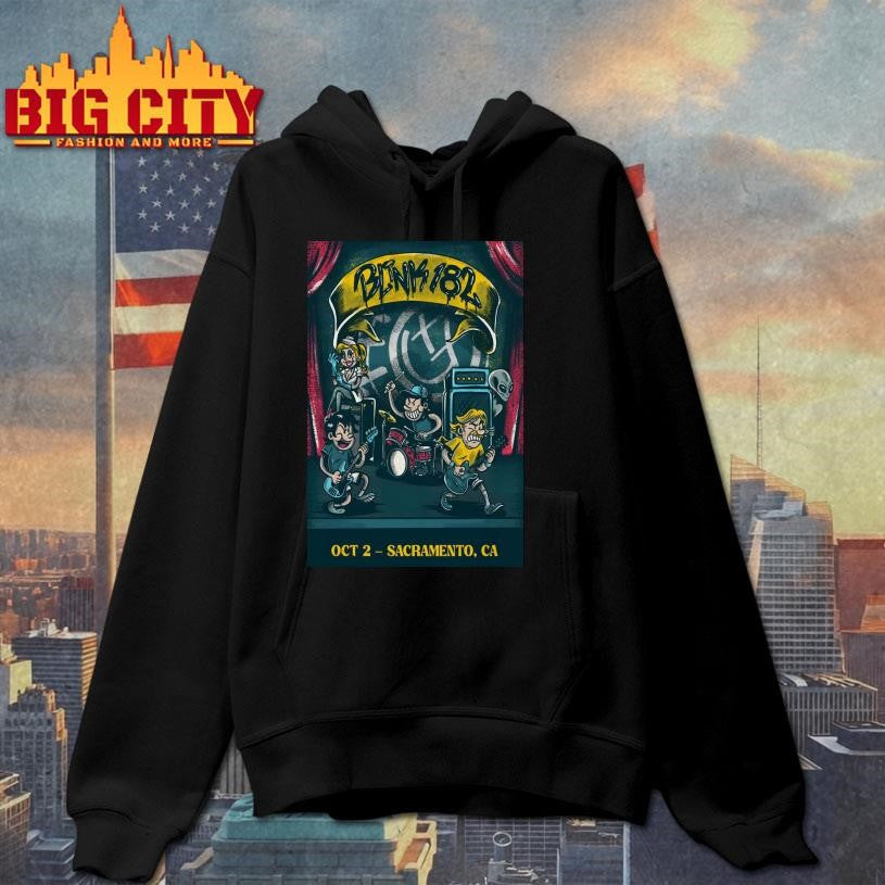 Blink 182 Oct 2 2025 Aftershock Festival in Sacramento CA Poster Shirt