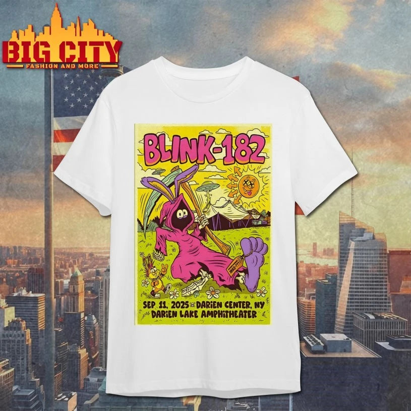 Blink 182 Sep 11 2025 Darien Lake Amphitheater In Darien Center NY Poster shirt