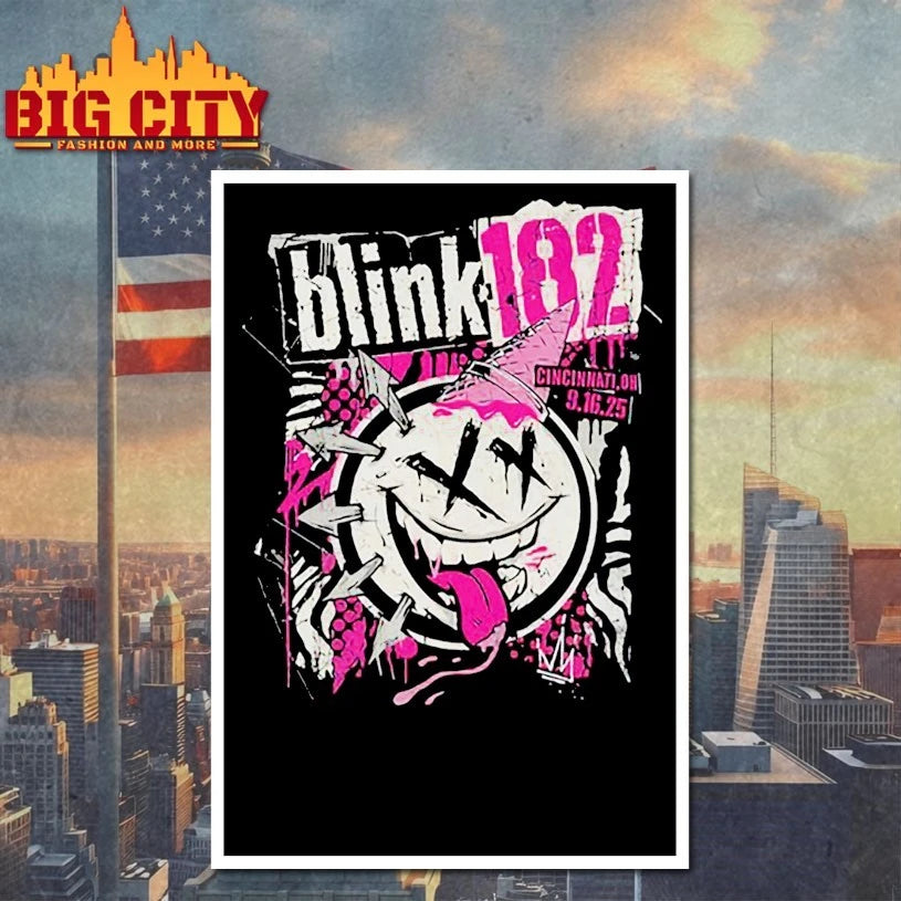 Blink 182 Sept 16 2025 At Riverbend Music Center Show shirt
