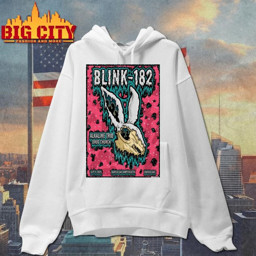 Blink 182 Tour 2025 Alkaline Trio Darien Lake Poster Shirt
