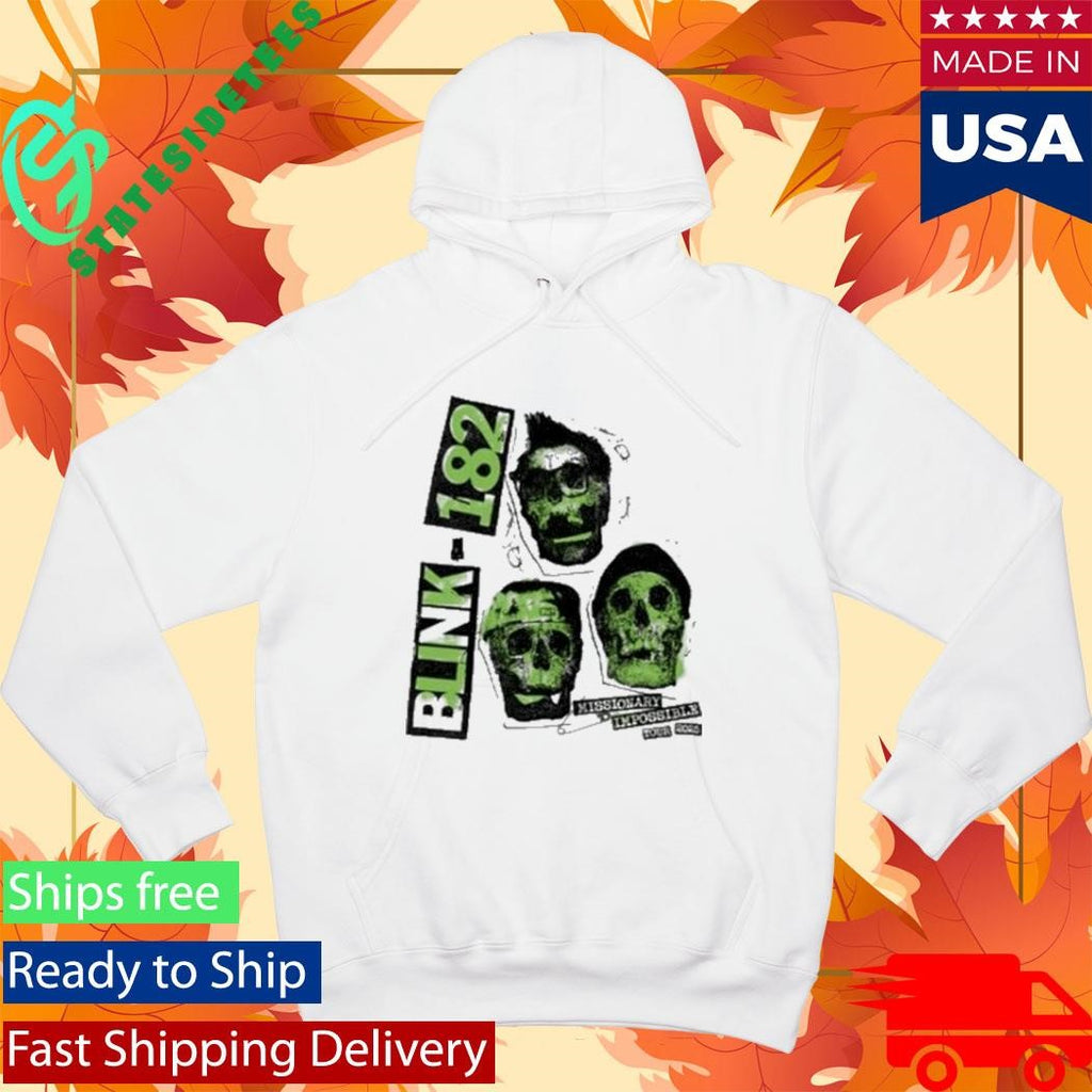 Blink 182 White Skull 2025 Tour Shirt