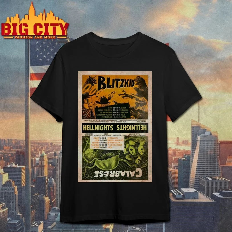 Blitzkid And Calabrese Hellnights Tour 2025 Poster Shirt