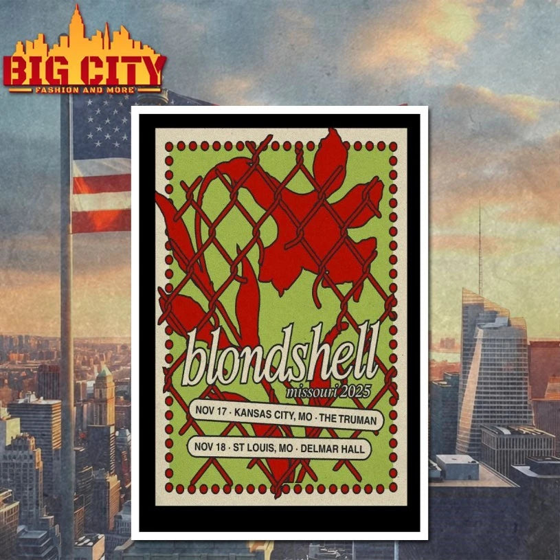 Blondshell Missouri Tour 2025 Poster shirt