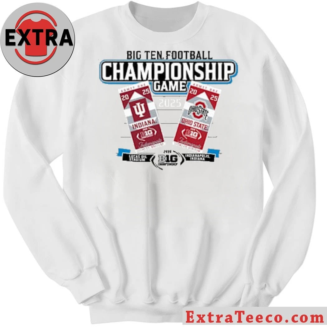 Blue 84 Big Ten Grey 2025 Football Championship Tickets T-Shirt