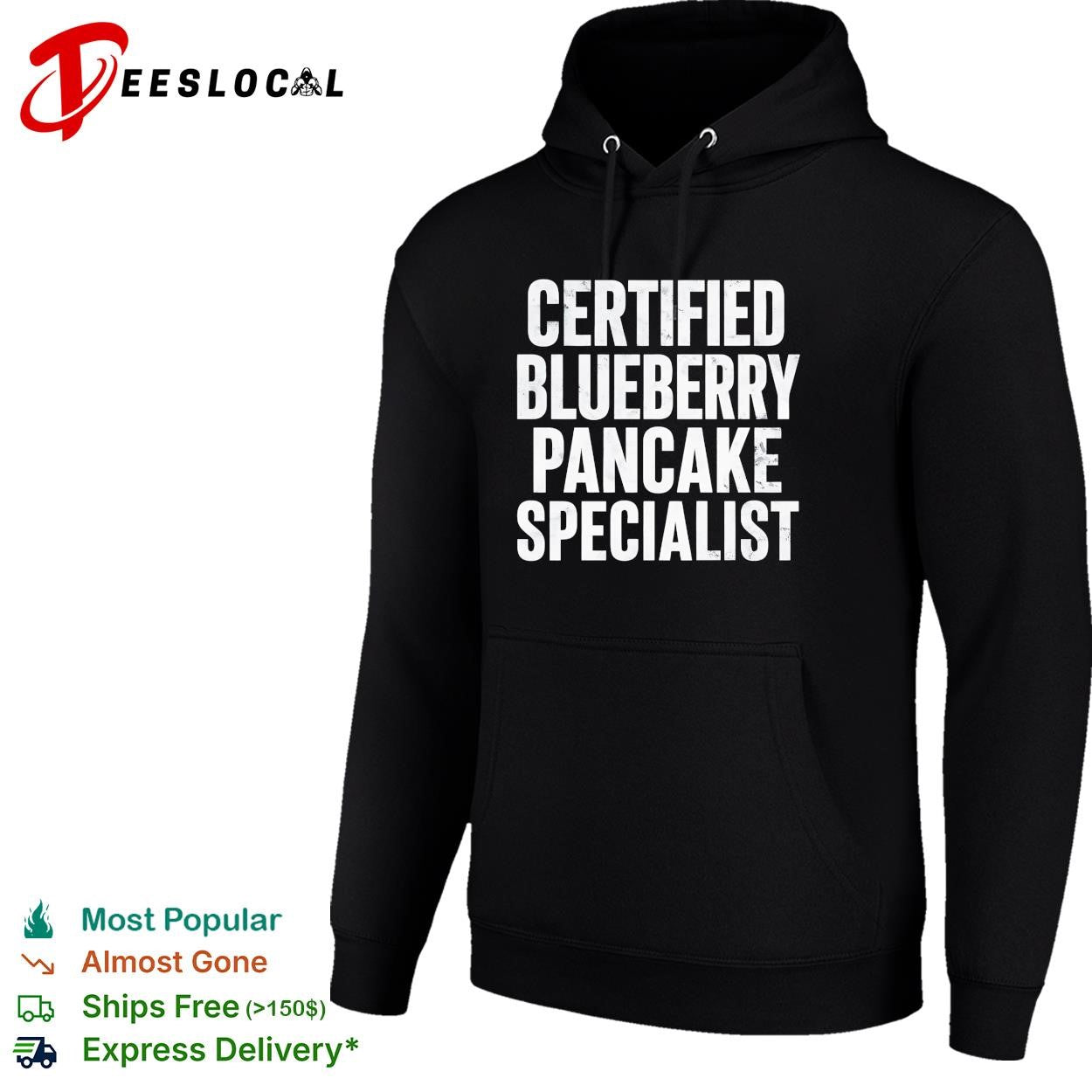 Blueberry Pancake Specialist certified typography shirt