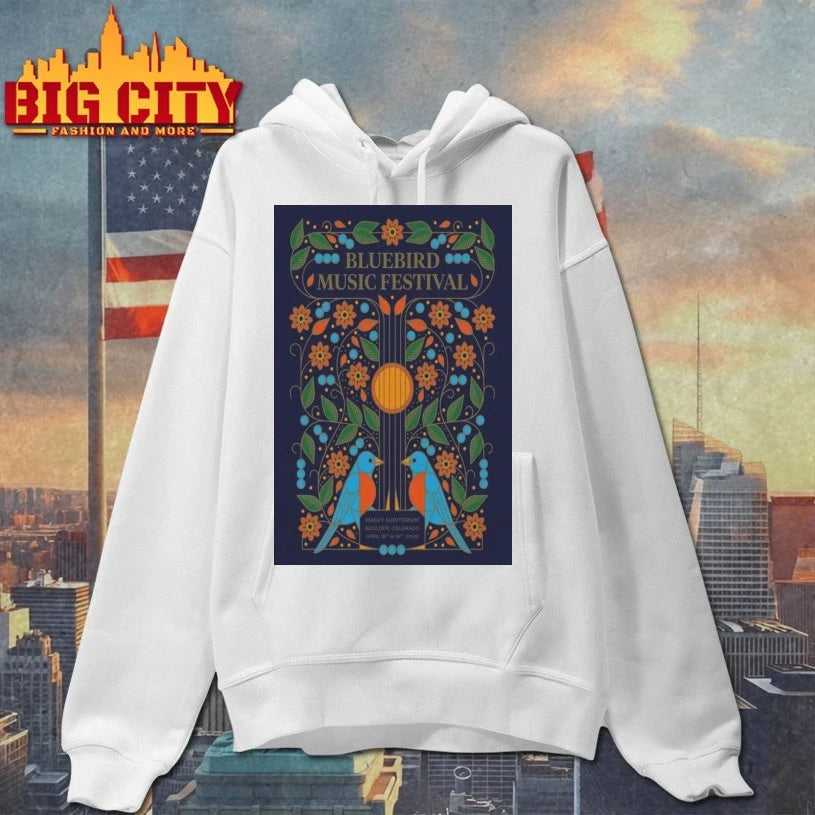 Bluebird Music Festival April 18-19 2026 Boulder Colorado Poster shirt