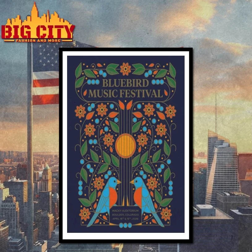 Bluebird Music Festival April 18-19 2026 Boulder Colorado Poster shirt