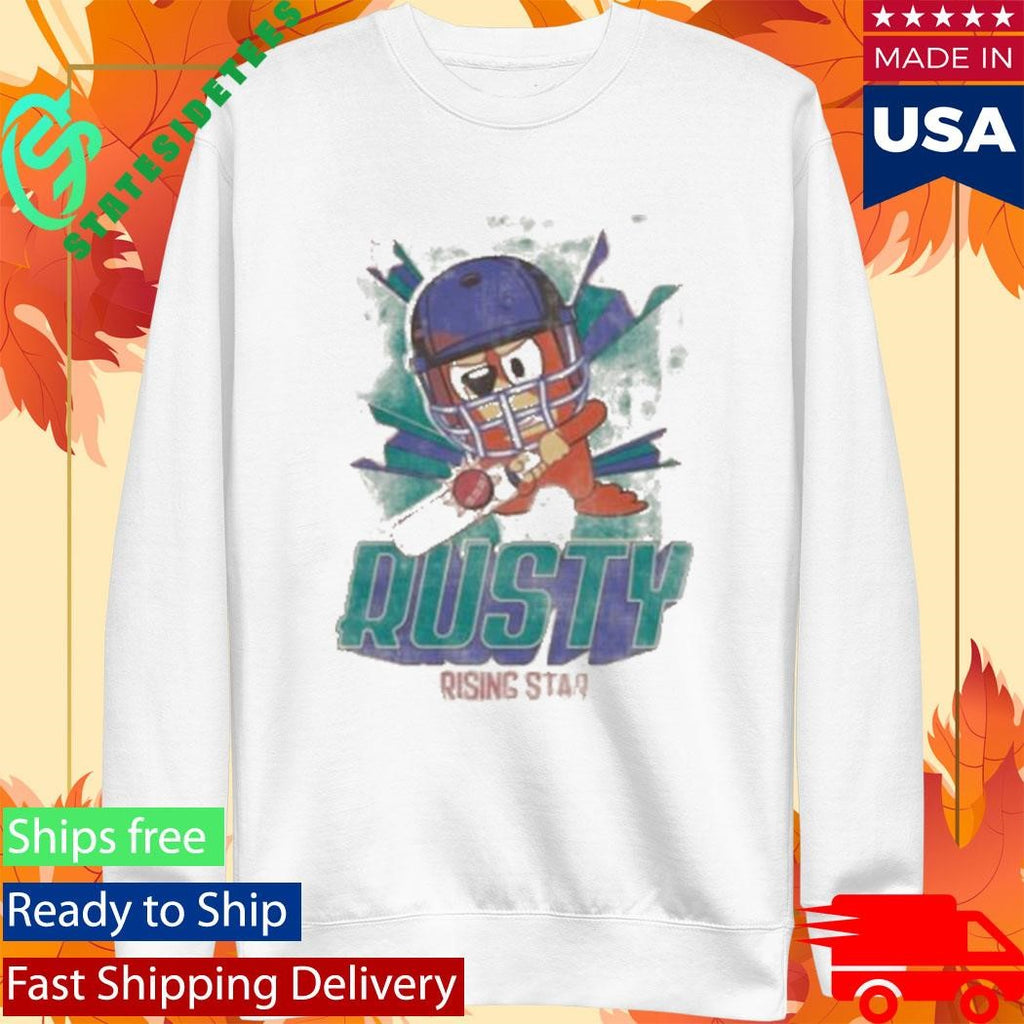 Bluey Adults Rusty Rising Star T-Shirt