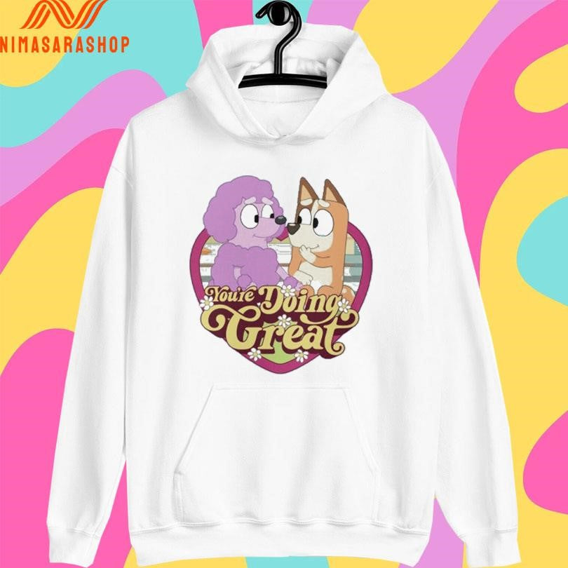 Bluey And Judo You’re Doing Great Heart Shirts