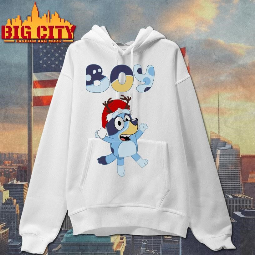 Bluey boy merry christmas shirt