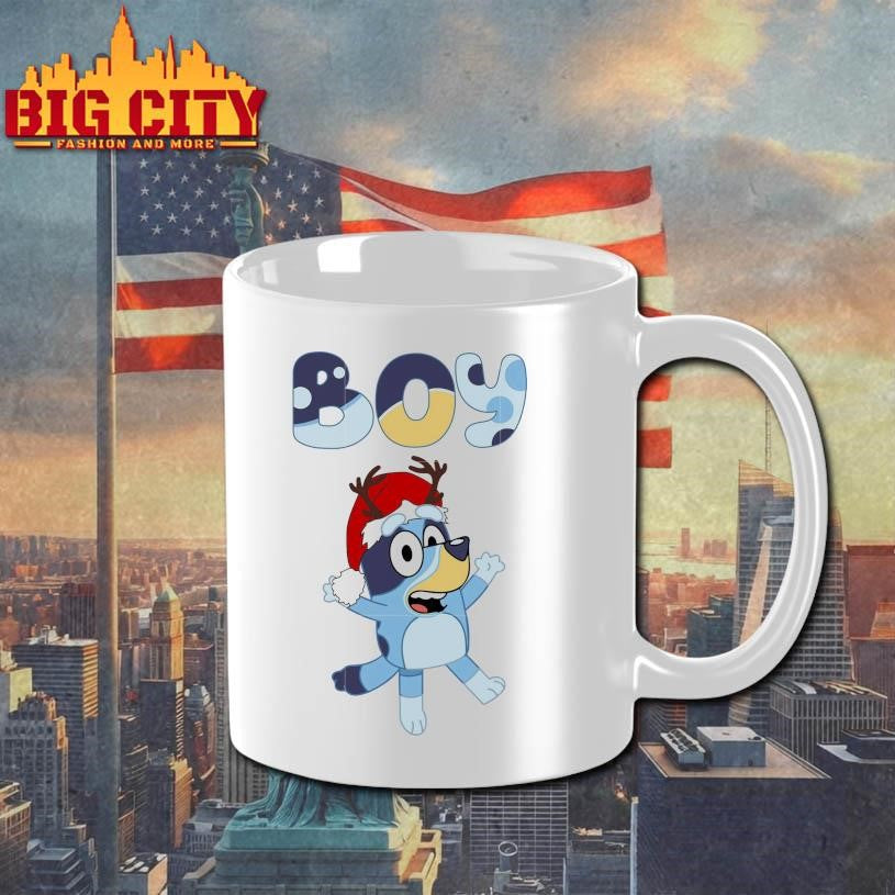 Bluey boy merry christmas shirt