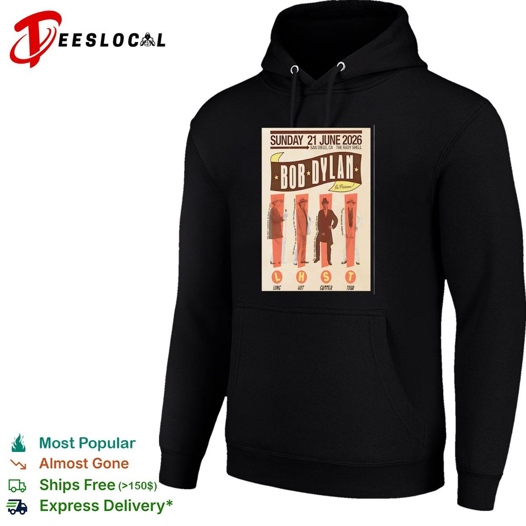 Bob Dylan San Diego Rady Shell 2026 poster shirt