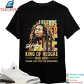 Bob Marley Legends Never Die King Of Reggae 1945 2026 Thank You For The Memories Signature T-shirts