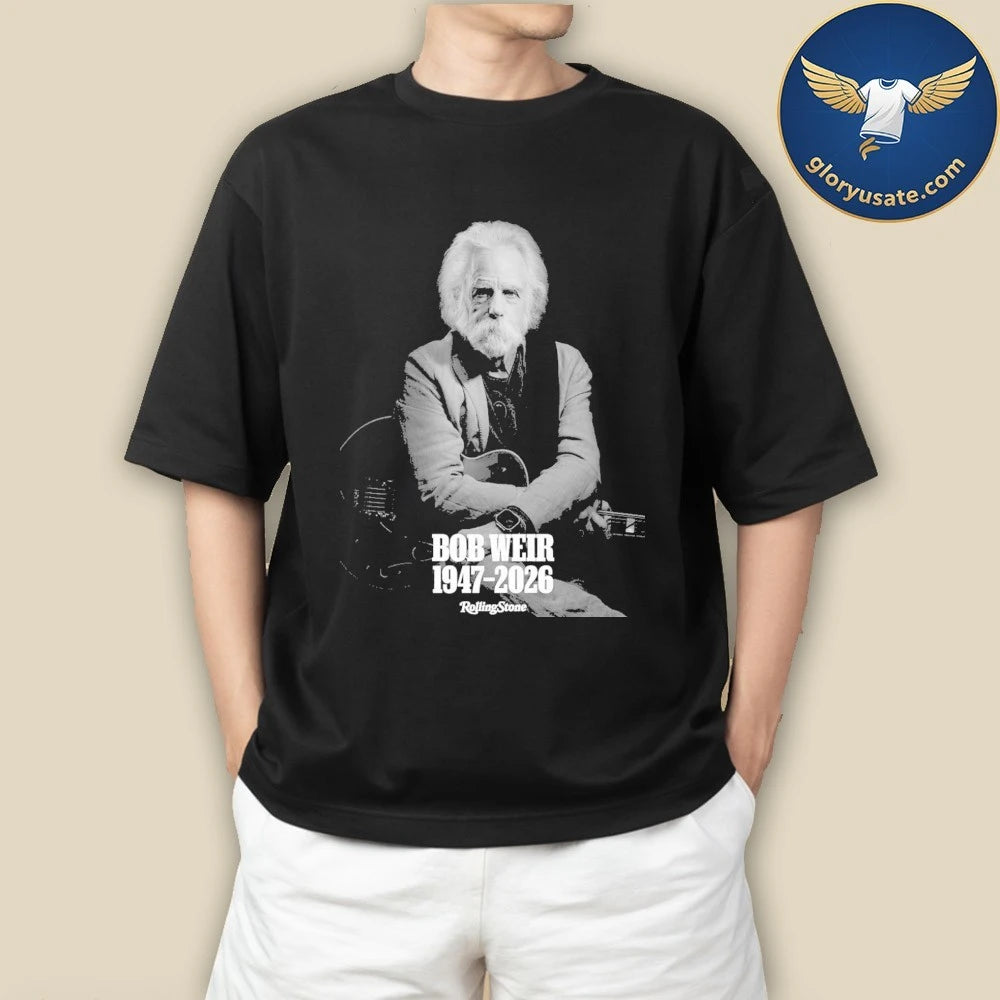 Bob Weir Rest In Peace Rolling Magazine Tribute Thank You For The Memories 1947-2026 Shirt