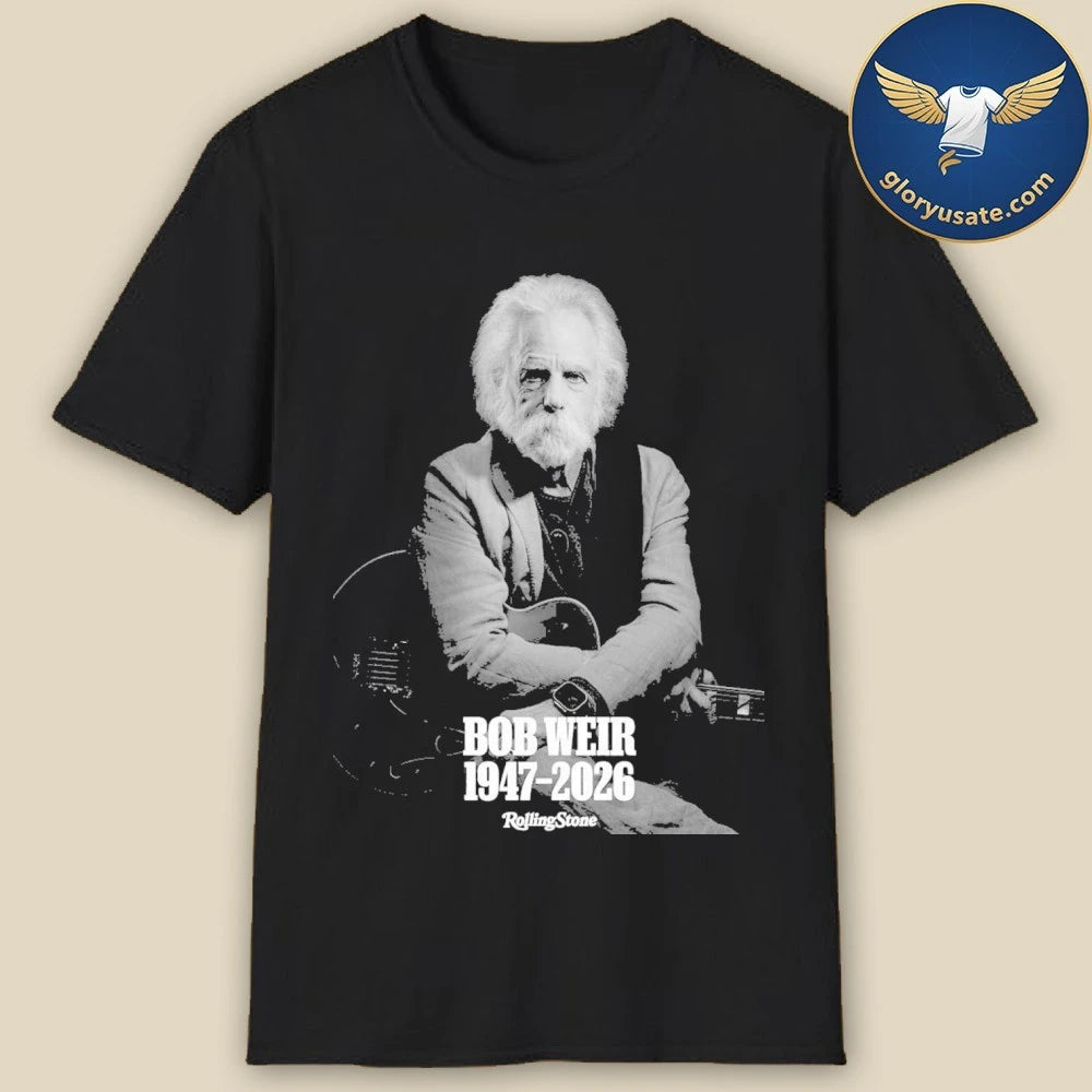 Bob Weir Rest In Peace Rolling Magazine Tribute Thank You For The Memories 1947-2026 Shirt