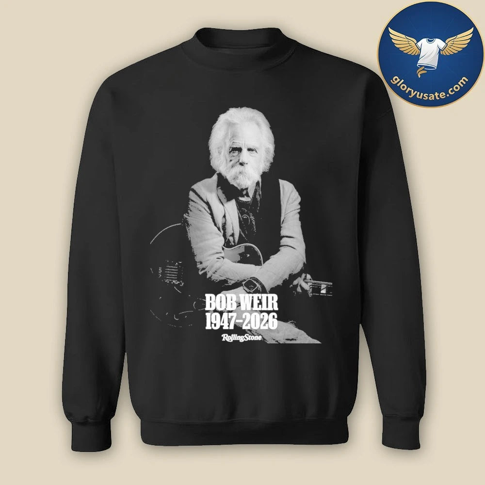 Bob Weir Rest In Peace Rolling Magazine Tribute Thank You For The Memories 1947-2026 Shirt