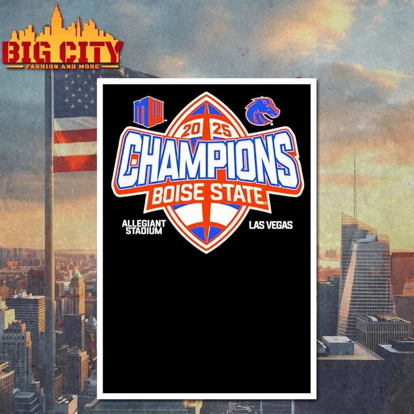 Boise State Broncos Mountain West Football Champions 2025 shirt