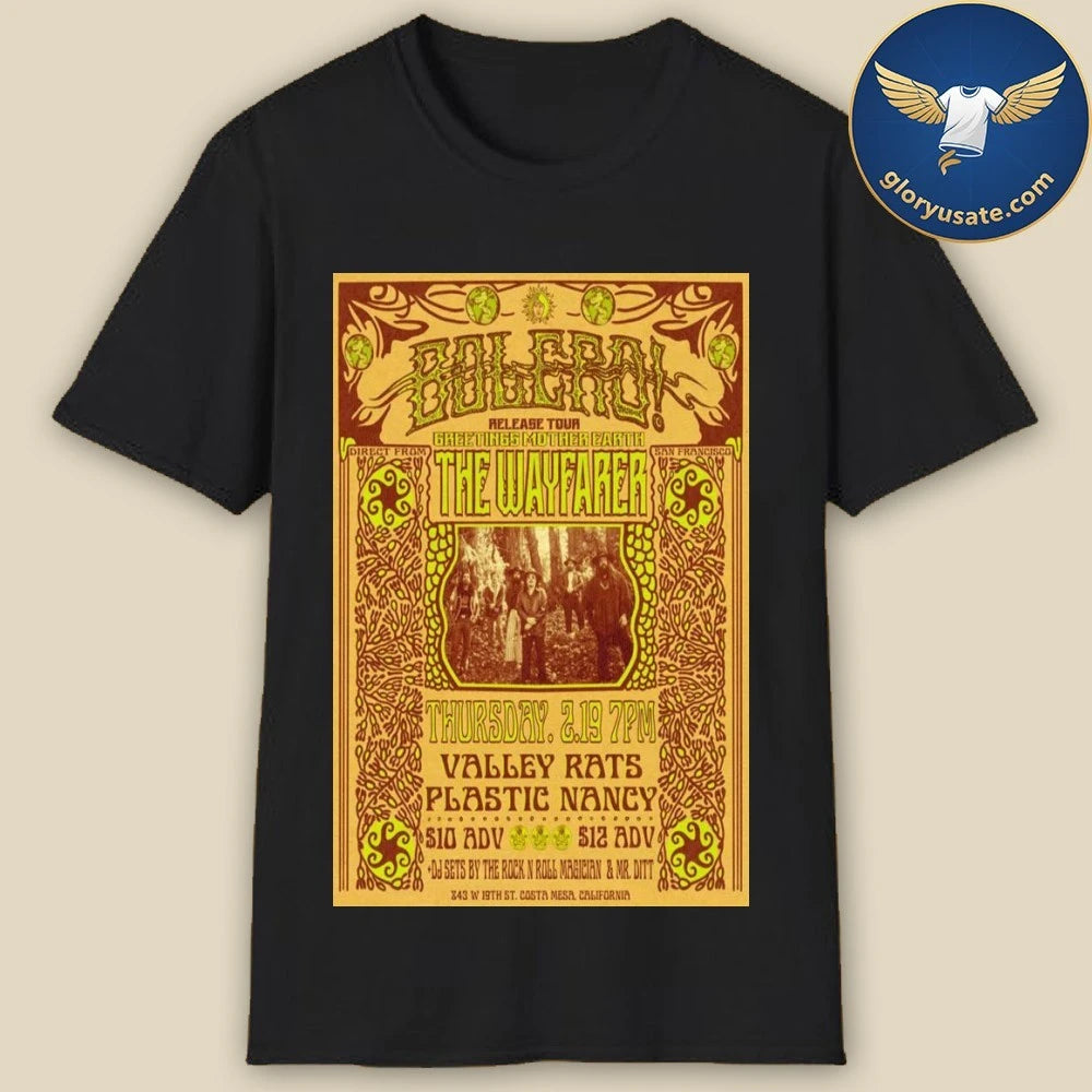 Bolero The Wayfarer February 19 2026 Concert Poster Shirt